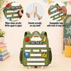 Wooden Message Board for Classroom First Day of School Board, Reusable Erasable Chalkboard Design, Creative Ornaments Stable Base Photo Prop