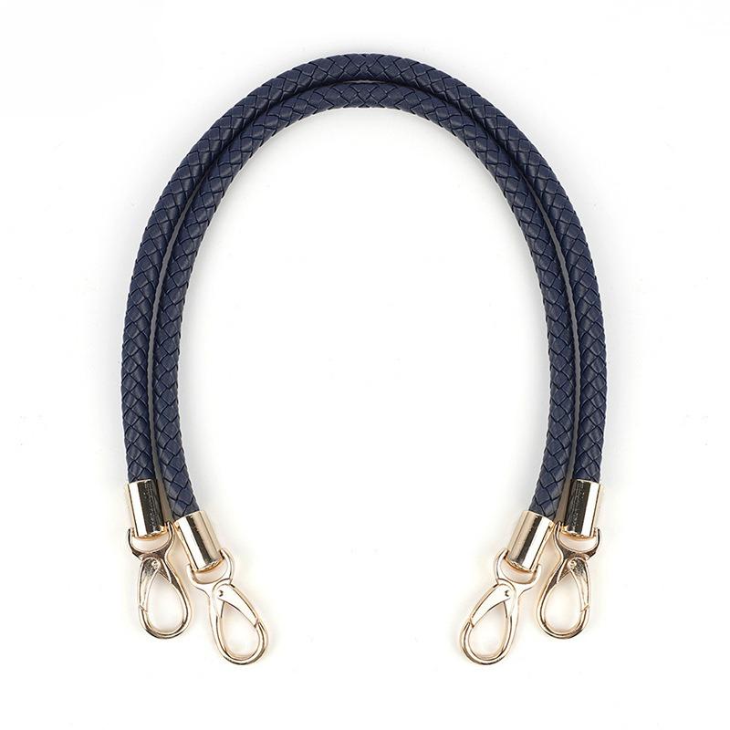 1 Stück Kunstleder PU Taschenriemen Taschengriff Arm Armriemen Zubehör, Schwarzer PU Gewebter Riemen Tasche Schulterriemen