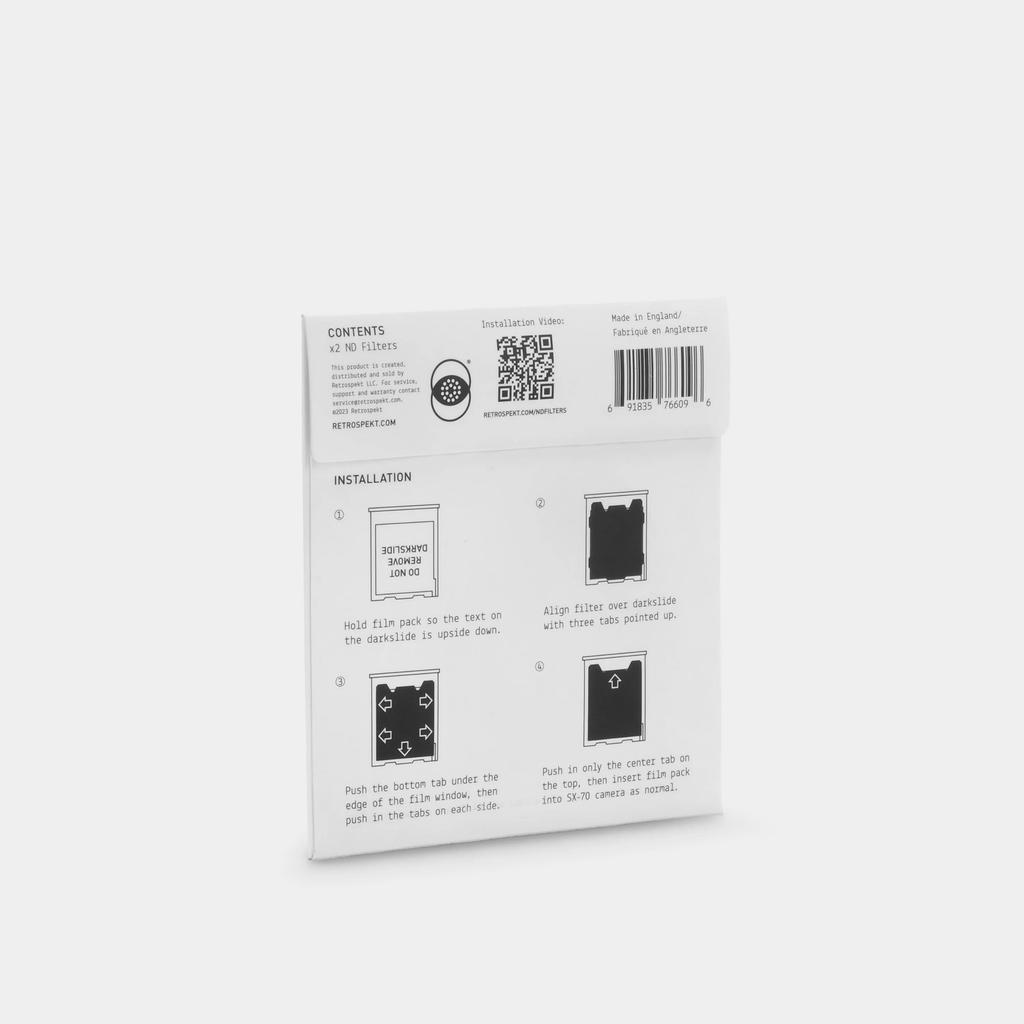 ND Filters for SX-70 Instant Film Camera (2-Pack)