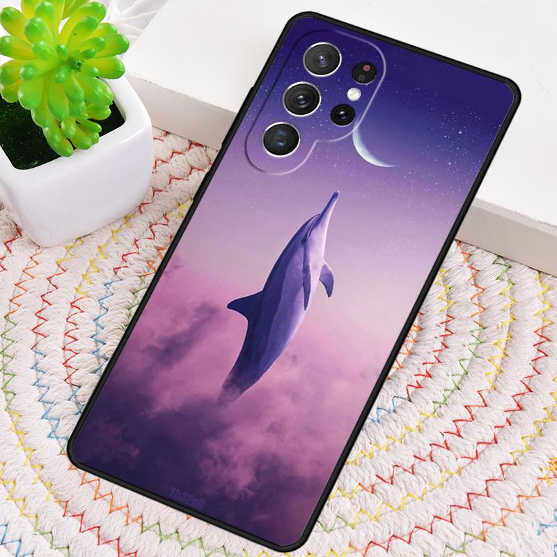 Cute Dolphin Ocean Phone Case for Samsung Galaxy Note 10 Pro S26 Ultra S23 S24 FE S25 S21 S22 PLUS Shockproof Cove