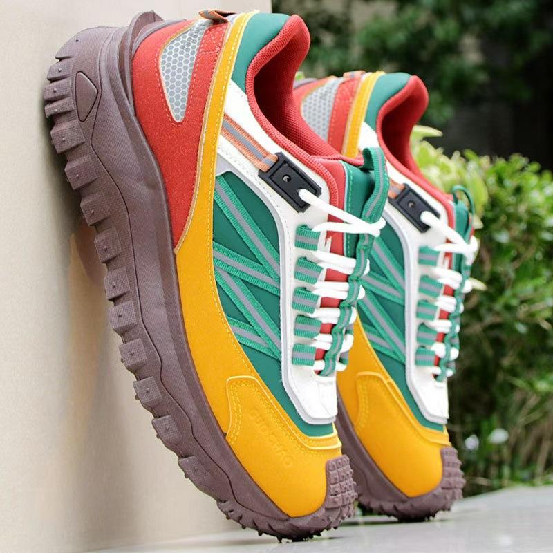 

Spring and Autumn Men s New Colored Outdoor Sports and Leisure Running Shoes with Height Increasing Thick Bottom Travel Shoes 39