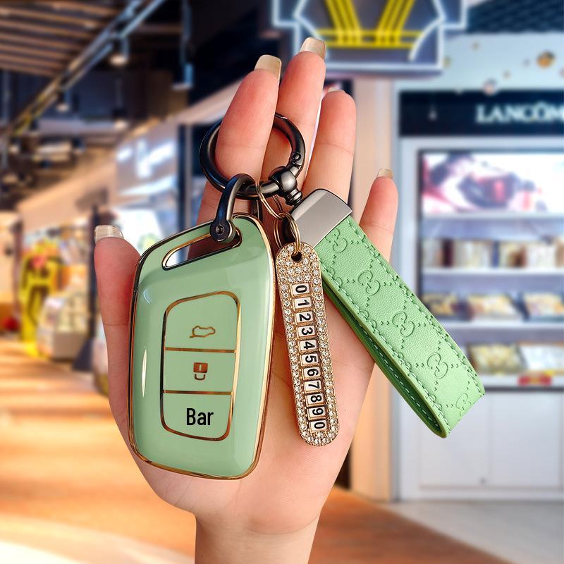 Neuer Baojun RC6/RM5/RS5/RS3 TPU Schlüsselanhänger - Autoschlüsselhülle mit Schnalle