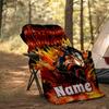 Motorcycle Adventure Customize Your Name Outdoor Blanket Comfortable Soft Lightweight For Travel Camping Picnics Sofa Office Bed Living Room Gift For