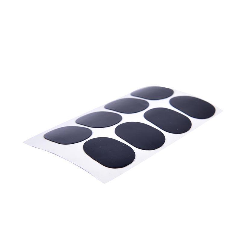 8Pcs 0.5Mm Soprano Saxophone Sax Mouthpiece Patches Pad Cushions Black
