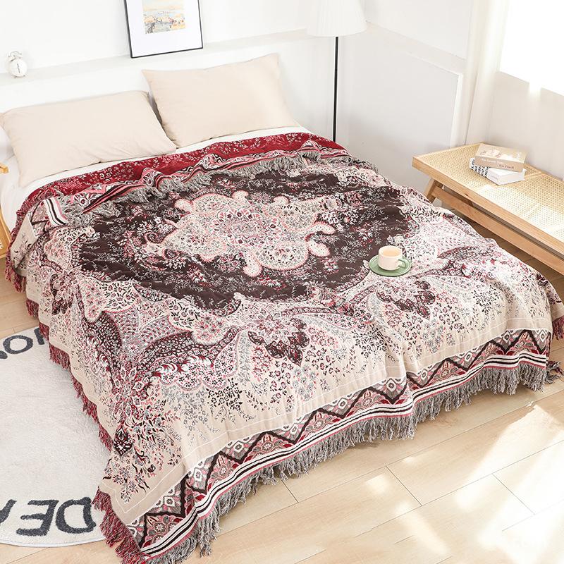 

Хлопковое полотенце-одеяло из цветочной марли, покрывало, полотенце на диван с кисточками, 200*230 см, нежное, новое, летнее 200x230 cm