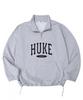 HUKE Logo Gray Half-Zip Sweatshirt