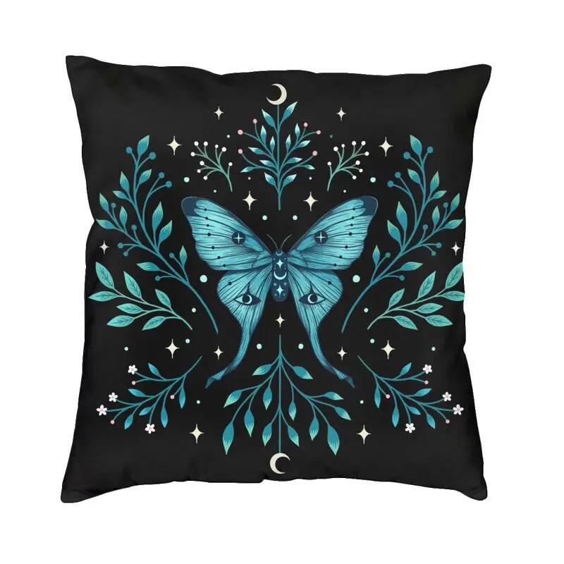 Gothic Witch Mystic Witchcraft Throw Pillow Cover With Short Plush Print For Living Room Sofa Decoration Cushion Cover