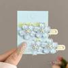 6PCS Pink Creamy Flower Bb Hairpin Side Hair Clip Girl Headwear Sweet Hairpins Ornament Gift Anime Card Sakura Cute Hair Clip