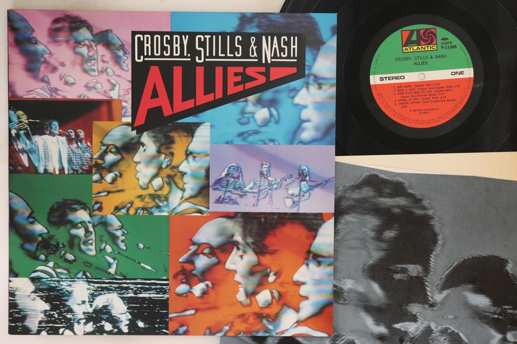 LP Record CROSBY, STILLS, NASH - Allies P11385 ATLANTIC 1983 Japan Rock Used