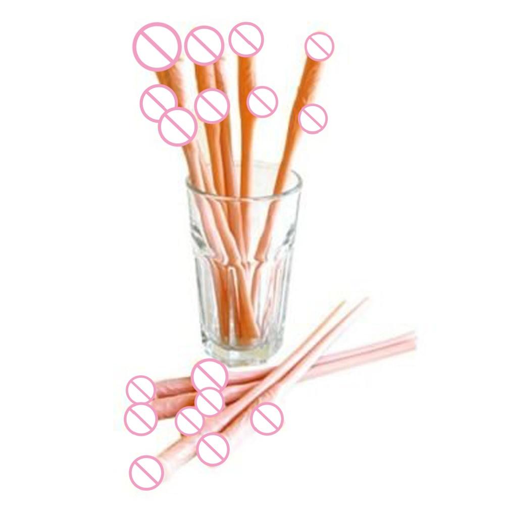 10Pcs Bachelorette Party Penis Straws Bridal Shower Hen Night Willy Penis Novelty Nude Straw for Bar Drinking Supplies
