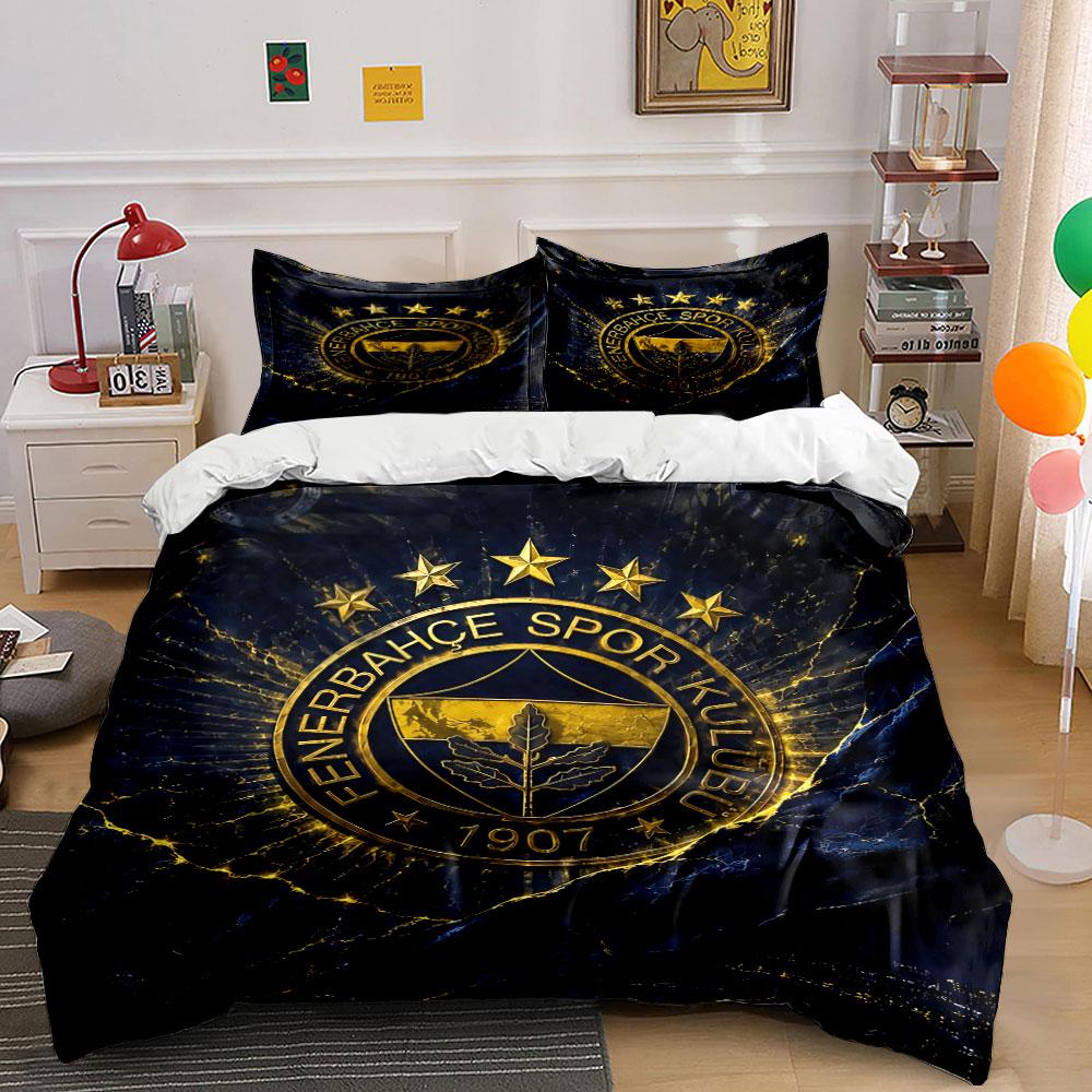 """Fenerbahçe Sportverein Set" Bettwäsche Bettbezug-Set Bettbezug Kissenbezüge"""  (1 * Bettbezug 2 * Kissenbezüge, ohne Bettdecke)