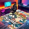 Custom Name Personalized Pokemon Print Carpet, Versatile Home Decor Rug, for Playroom, Apartment, Balcony, Entryway, Hallway Gift