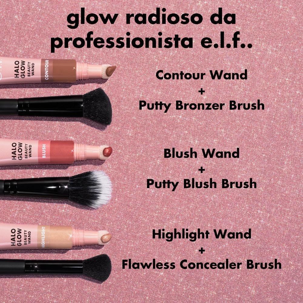 Elf. Halo Glow Contour Beauty Wand Płynny kontur dla naturalnie wyrzeźbionego wyglądu Formuła do budowania Wegański Nie testowany na zwierzętach Jasny/średni