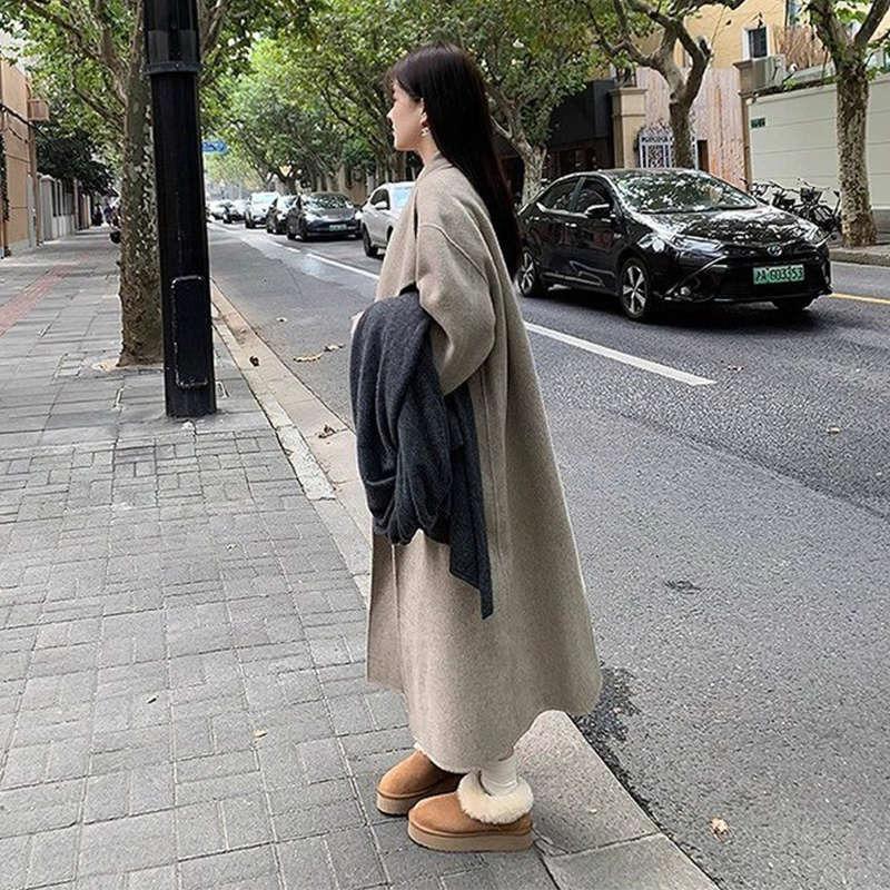 thick-soled snow boots women's velvet thickened warm winter women's shoes, new fluffy bread shoes, low-top cotton shoes
