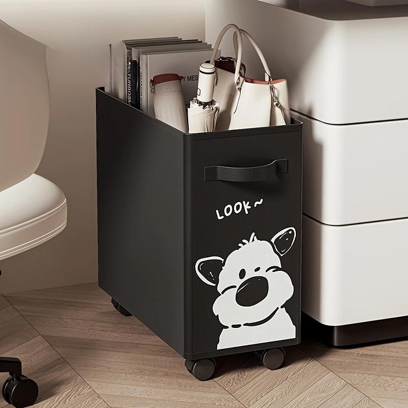 

Oxford Cloth Laundry Basket, Mobile Rolling Cart, Multipurpose Organizer, Storage Basket with Caster Wheels for Office School чорний