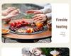 Portable Electric & Carbon Dual-Use Stove with Fire Pit Set for Outdoor Courtyard and Home Use, Foldable Design