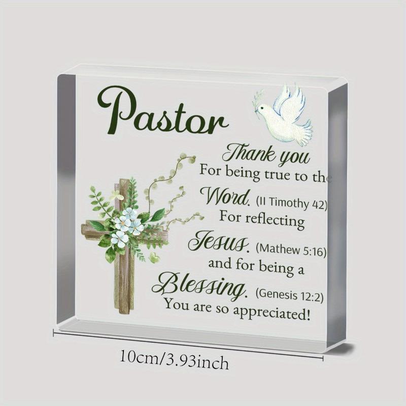 1 Stück, Geschenk für Pastor Pastor Anerkennungsgeschenke Dankeschön-Geschenk für Pastor Inspirierende Pastor-Geschenke für Männer Frauen Prediger