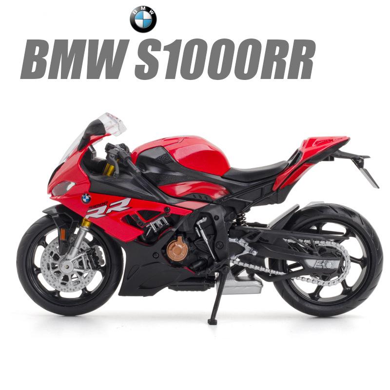 1/12 BMW S1000RR Motorcycle Cars Model Toys Alloy Diecast Shork-Absorber Motorcyclea Vehicle Collection For Boys Birthday Gifts