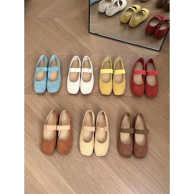Flat-bottomed French Small Red Mary Jane Single Shoes Women's Shoes Spring and Autumn 2025 Summer with Skirts Ballet Evening Shoes