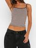 European Striped Strapless Crop Top - Sexy, Versatile, and Essential for Spring/Summer Outings and Commuting