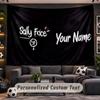Sally Face Personalized Tapestry Support Custom Name, Wall Art Home Decoration