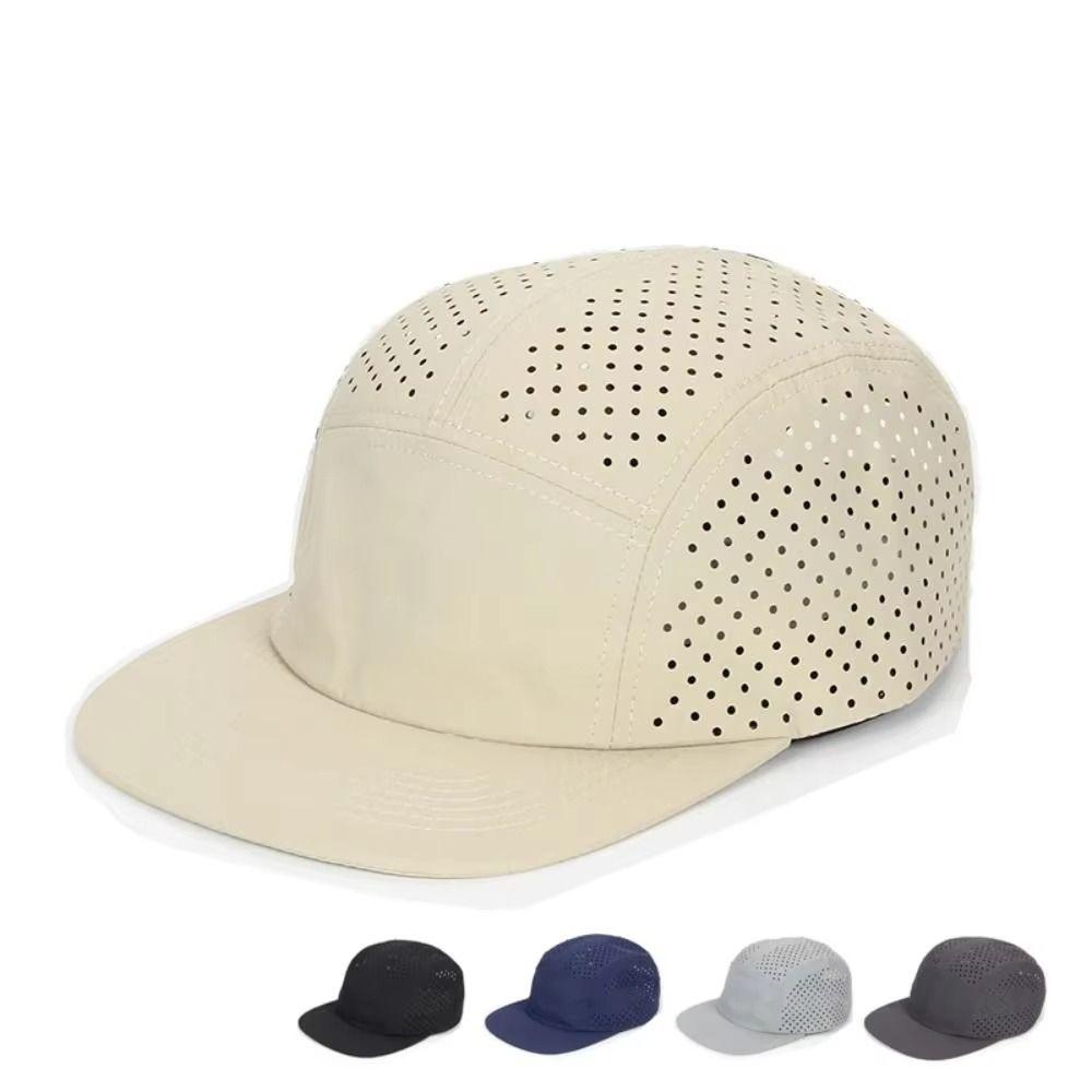 Quick Drying Running Cap 5-panel Sun Hat Ventilated Baseball Cap Outdoor Sports