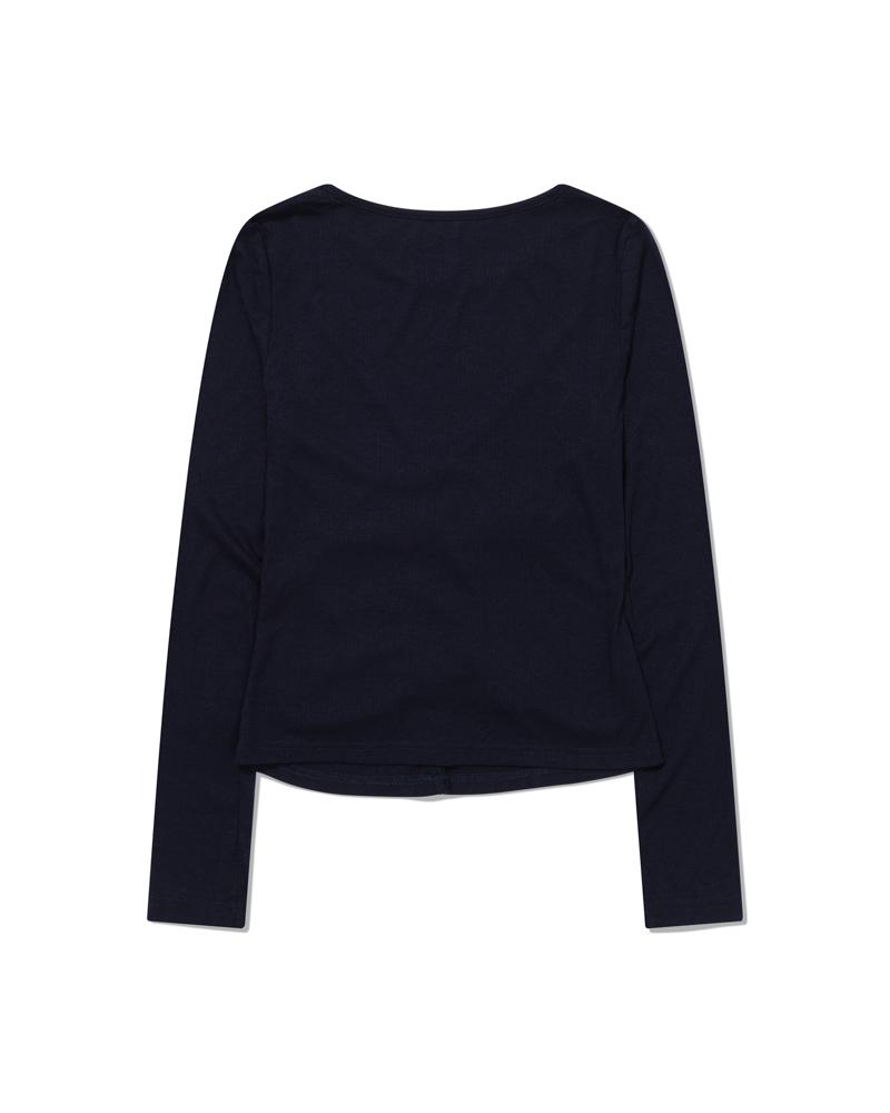 MOAA Shimmer Button Long Sleeve (Navy)