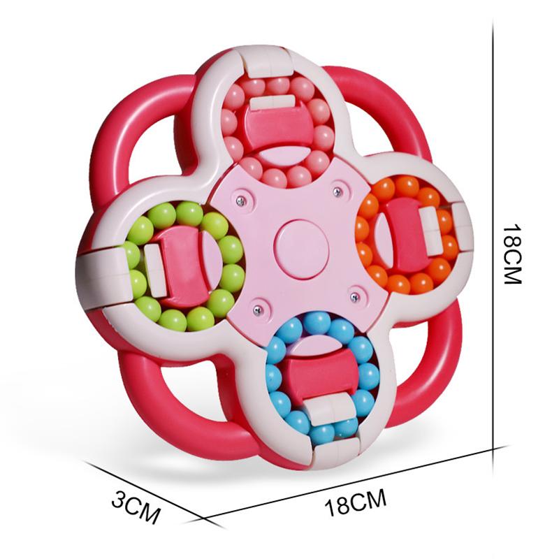 Color Magic Beans Cube Fingertip Toys Anti-stress Spinner Brain Teaser Maze Puzzle Interactive Game for Adults Kids Cubo Magico