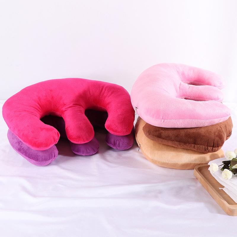 Brustkissen für den Schönheitssalon, Samtkissen, weiches Spa-Massagekissen, Typ M, universell für Massagetisch, Stuhl, Nacken- und Kopfstütze