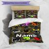 3pcs Duvet Cover Set (1*Duvet Cover + 2*Pillowcase, Without Core), Custom Name Sprunki Game Pattern Bedding Set, Home Bedroom Decor Gift