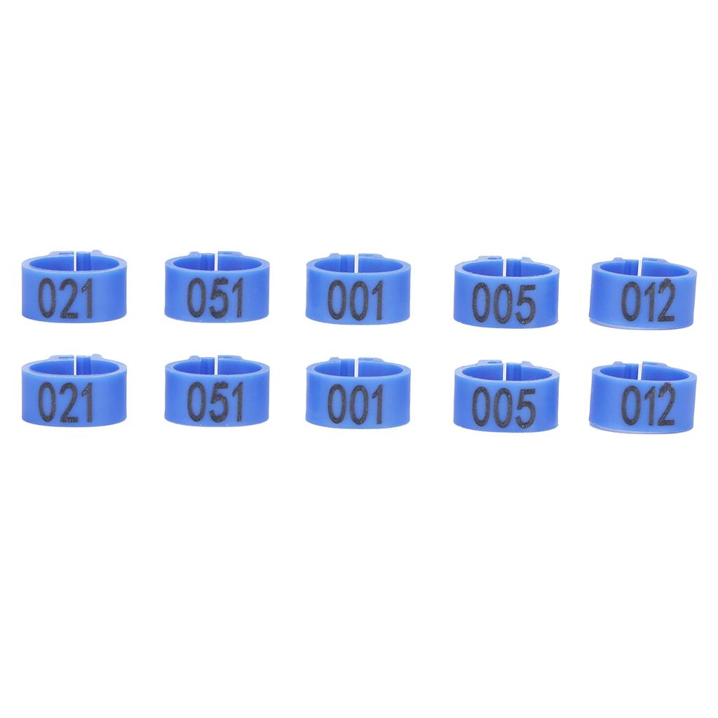 100Pcs Bird Foot Rings Bands 10mm 001 100 Numbered Pigeons Identify Clip Poultry Supply