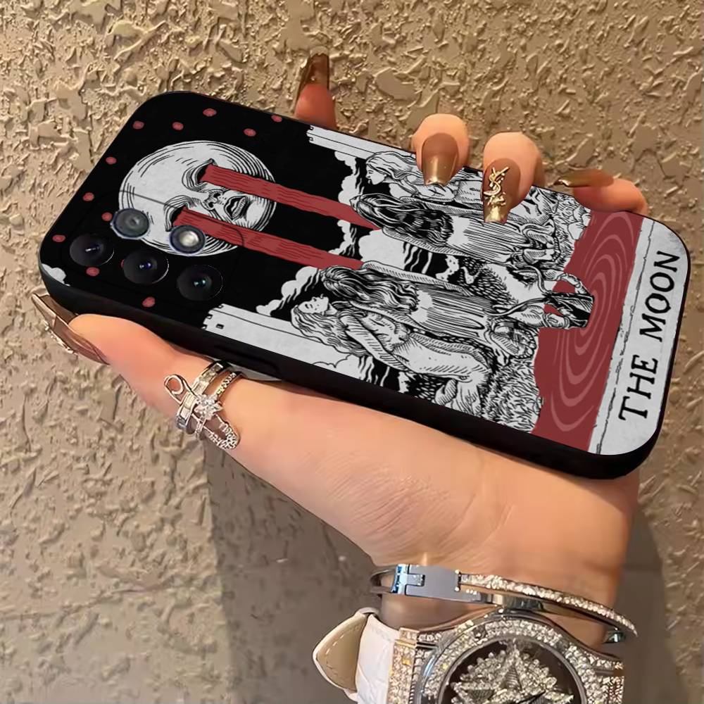 Tarot Phone Case For Samsung Galaxy A13,A21s,A22,A31,A32,A52,A53,A71,A80, Soft Black Cover
