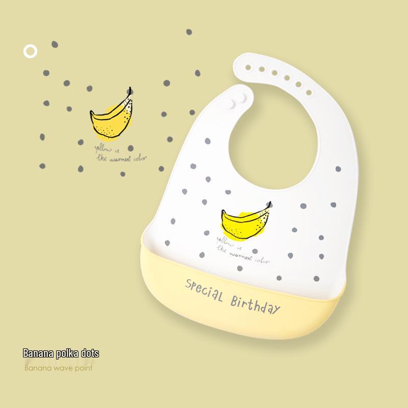Waterproof Silicone Baby Bib - Stain-Resistant, Ideal for Kindergarten and Mealtime