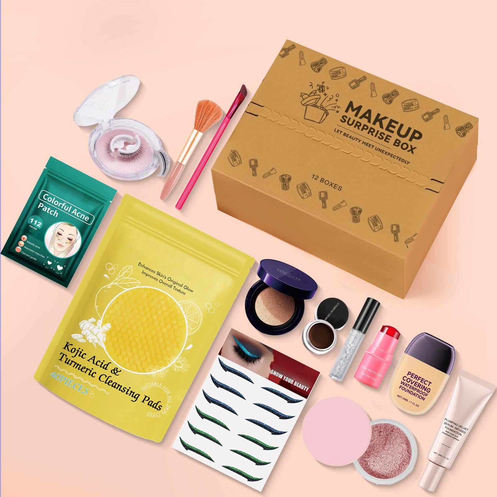 

Набор для макияжа Праздничный набор для макияжа 12 КОРОБОК 100 мл One Size белый