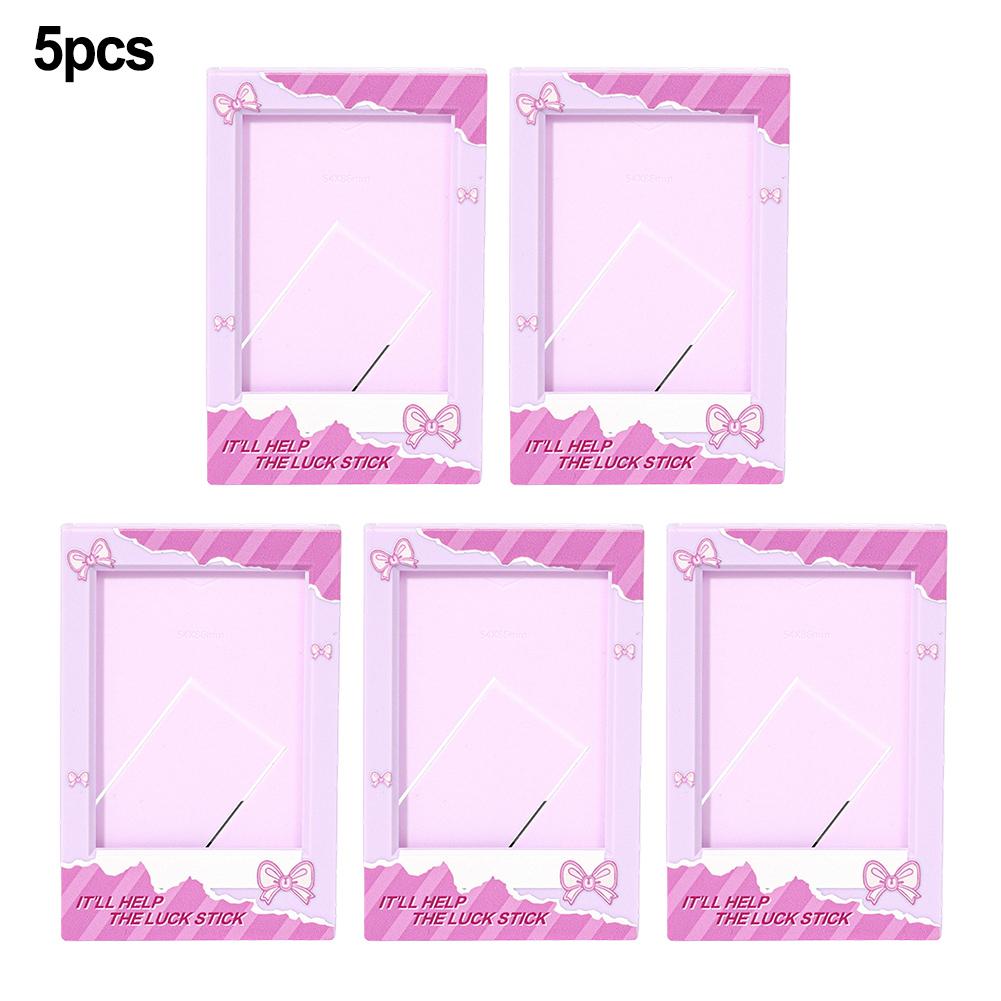 5pcs Vertical Photo Frame For 3-Inch Photos Reusable Resin Design With Vibrant Colors, Portrait Or Landscape Display