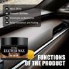 Car Leather Component Repair Wax - a Product for Restoring The Shine of Black Interior Decorations And Dashboards