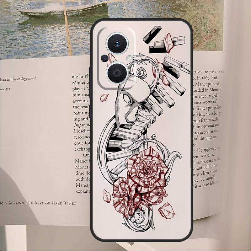 

Musical Music Note Cover For OPPO Reno 13F 11F 12F 14F 11 12 13 14 Pro 7 8 Lite OPPO Find X6 X5 X8 X9 Pro Case OPPO Reno8 Pro