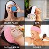 3pcs Spa Headband Hairband Sports Sweat Head Wrap Towel Hair Wraps Non-slip Stretchable Washable for Women Makeup Face Wash