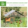 Galvanised Walk In Chicken Coop Hen House w/ Water-Resist Cover, 3 x 1.7 x 1.9m