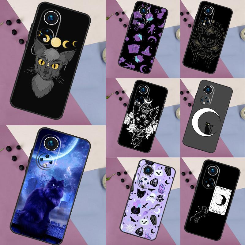 Witches Cat Moon Case For Honor X6a X7a X8a X9a X9b X7 X8 X9 8X 9X Cover For Honor Magic 5 Lite 50 70 90
