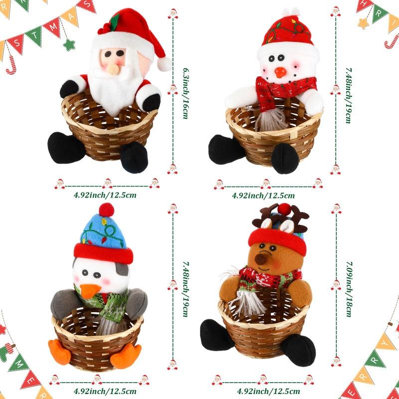 Weihnachtsdekoration Süßigkeiten Aufbewahrungskorb Schreibtischschmuck Süßigkeiten Snack Behälter