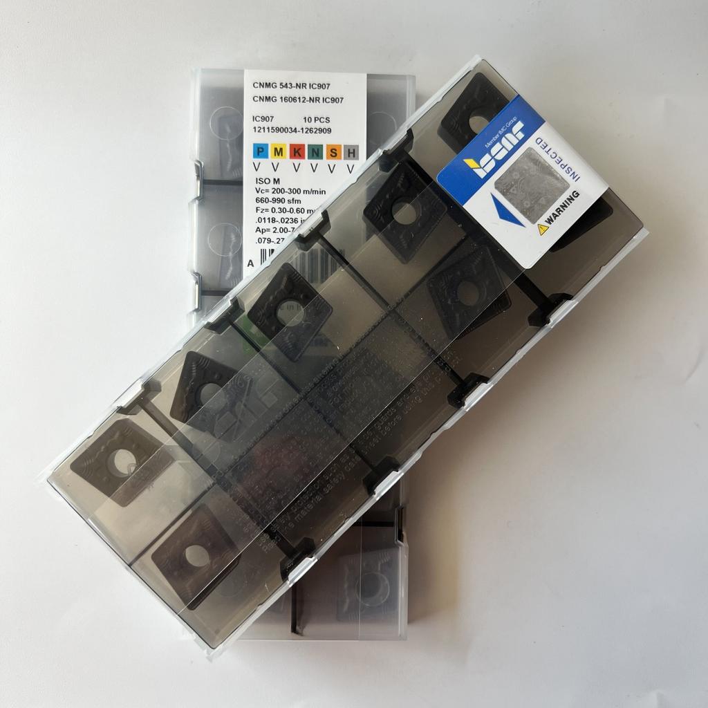 ISCAR / CNMG160612-NR IC907 / Industrial indexable carbide inserts 10 Pcs