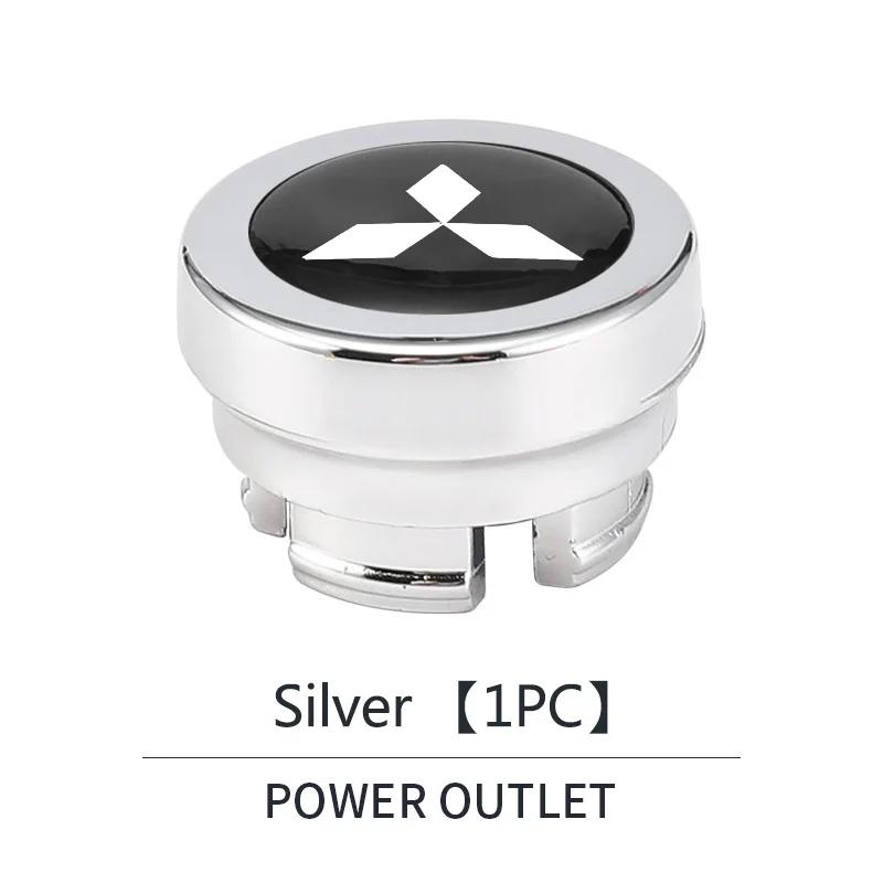 Car Cigarette Lighter Cover DustProof Decoration Cap Auto Accessories For Mitsubishi Eclipse Lancer Outlander ASX Colt I200 Star