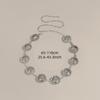 Hanging plated retro metal waist chain women's accessories ethnic style chain belt with skirt engraved decorative waist belt