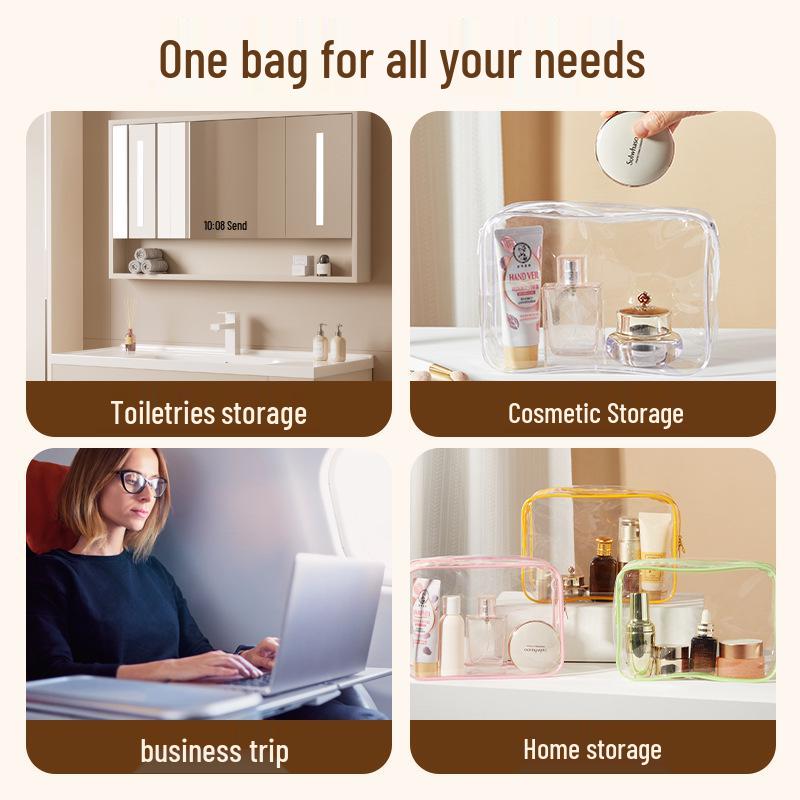 High Transparency 20cm Cotton Doll Display Bag, Dual-Use for Three-Year-Olds, Thickened PVC, Square Transparent Design