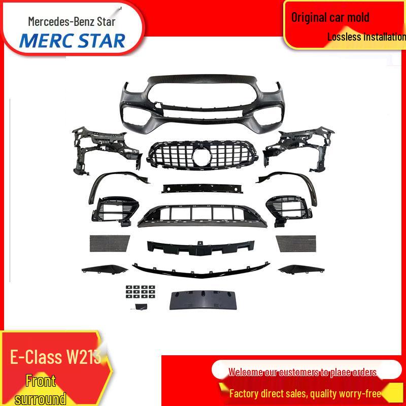 

Совместимо с 2021 Mercedes-Benz E-Class W213 E63 Сборка накладки переднего бампера