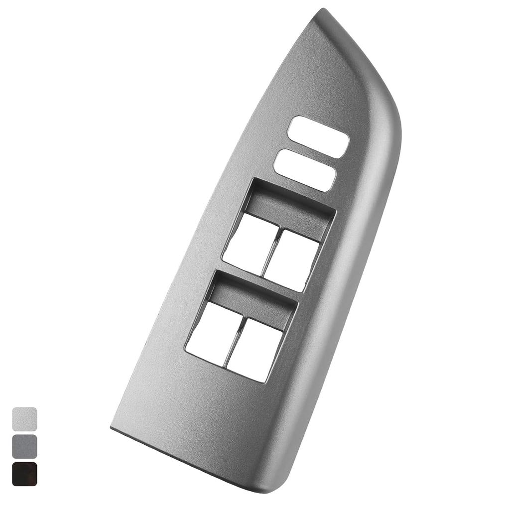 Osompar Door Window Switch Bezel Front Left Driver Side Compatible with Toyota Tundra 2007-2013 Sequoia 2010-2017 Replaces 74232-0C100 Gray