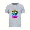 Men S T Shirt Fashion White Black 3D Print Cool Space Male T Shirt 100