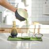 4PCS Traditional Bamboo Ceramic Japanese Matcha Tea Set Reusable Food Grade Matcha Stirring Brush Safe Japanese Chasen