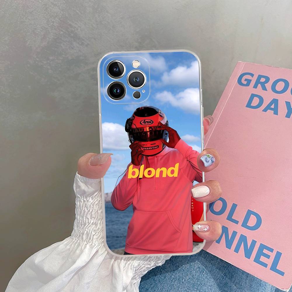 Singer Frank Blonde Oceans Hot For iPhone 17 16 15 14 13 12 11 Pro Max Plus mini Funda For Transparent Cover